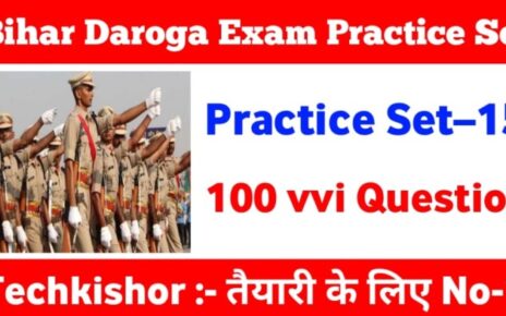 Bihar SI Practice Set In Hindi 2023 | Bihar SI full Practice Set 2023