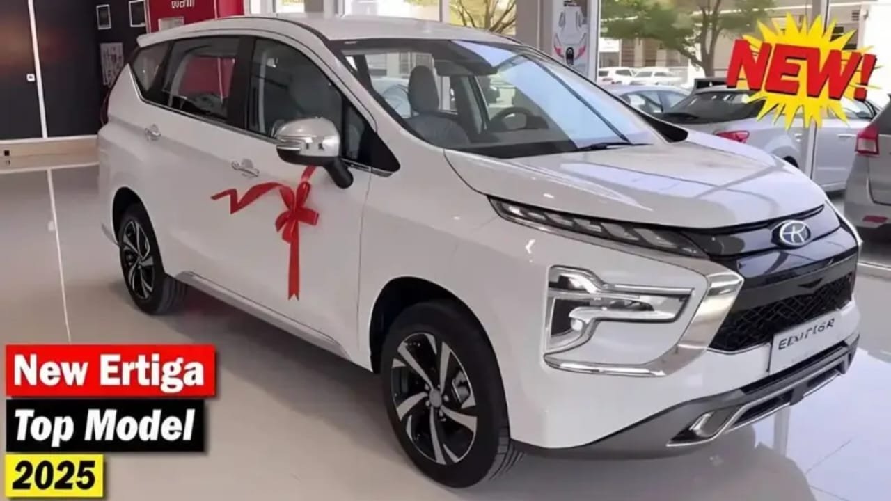 Maruti Ertiga 2025, 7-seater MPV, 38 KMPL mileage car, Smart Hybrid Engine, Best family car 2025, Maruti new model, Premium MPV India, Ertiga mileage and features